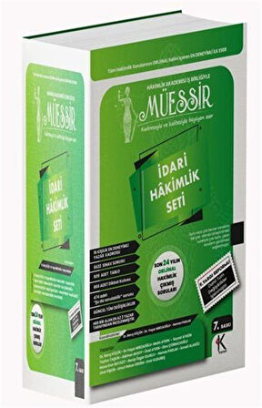 Müessir İdari Hakimlik Çıkmış Soru Bankası / Komisyon