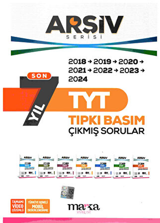 TYT Son 7 Yıl ARŞİV Serisi Tıpkı Basım Fasikül Fasikül Çıkmış Sorular Çözümlü