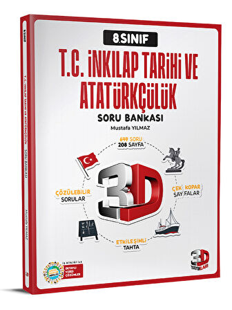 3D 2025 8. Sınıf Lgs İnkılap Tarihi Soru Bankası
