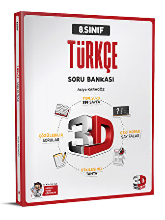 3D 2025 8. Sınıf Lgs Türkçe Soru Bankası