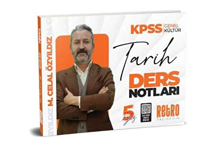 Retro Yayıncılık 2025 KPSS Genel Yetenek 5yüz Tarih Ders Notu - Mehmet Celal Özyıldız