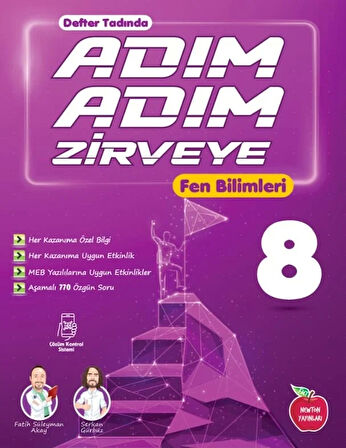 8. Sınıf Fen Bilimleri Adım Adım Zirveye Soru Bankası Yeni