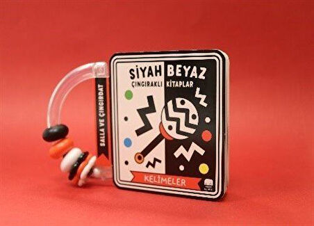 Siyah Beyaz Çıngıraklı Kitaplar & Kelimeler / Kolektif