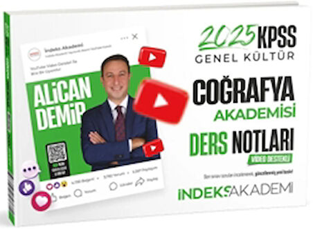 2025 KPSS Coğrafya Akademisi Video Ders Notları