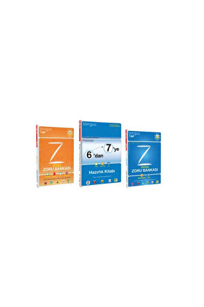 7. Sınıf 3 Kitap Set ( Matematik Fen Zoru Bankası-sözel Zoru Bankası-6'dan 7'ye Hazırlık Kitabı)