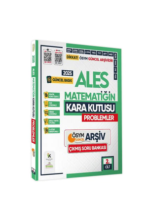 2025 ALES Kara Kutu PARAGRAF ve PROBLEMLER Çıkmış Soru Bankası 2li SET Konu Özetli Video/PDF Çözümlü