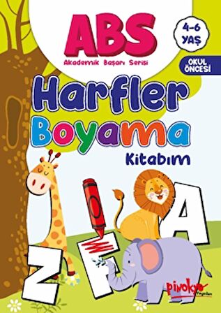 ABS 4-6 Yaş Harfler Boyama Kitabım