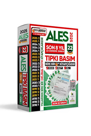 2025 Ales Ösym Tıpkı Basım En Ekonomik Çıkmış Soru 22li Deneme Paketi Dijital Çözüm Türkiye Geneli