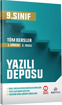 9. Sınıf Tüm Dersler Yazılı Deposu 1. Dönem 2. Yazılı Alan Yayınları