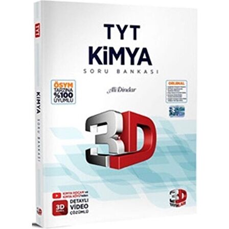 3D Yayınları YKS TYT Kimya Soru Bankası Video Çözümlü Çözüm Yayınları