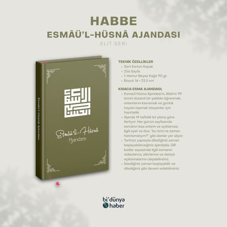 Esmaül Hüsna Ajandası - Elit Seri - Habbe