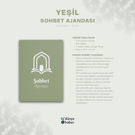 Sohbet Ajandası - Normal Seri - Yeşil