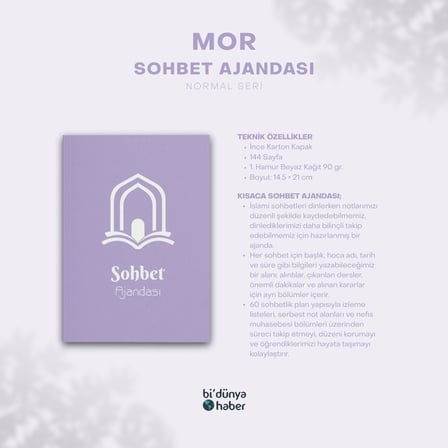 Sohbet Ajandası - Normal Seri - Mor