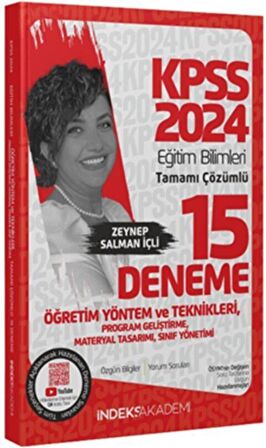 2024 KPSS Eğitim Bilimleri Öğretim Yöntem Teknikleri, Program Geliştirme 15 Deneme Çözümlü