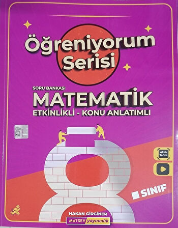 MATSEV 8.Sınıf LGS Öğreniyorum Serisi Matematik Güncel Baskı