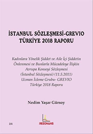 İstanbul Sözleşmesi-Grevıo Türkiye 2018 Raporu