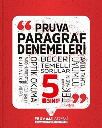 5. Sınıf Paragraf Denemeleri Pruva Akademi