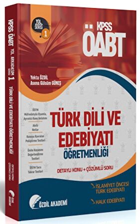 ÖABT Türk Dili ve Edebiyatı 1. Kitap Halk Edebiyatı Konu Anlatımlı Soru Bankası