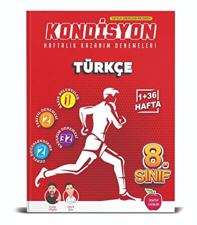 8. Sınıf Türkçe Kondisyon Haftalık Kazanım Denemeleri