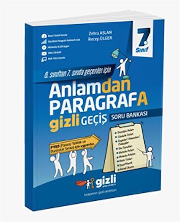 7. Sınıf Anlamdan Paragrafa Gizli Geçiş