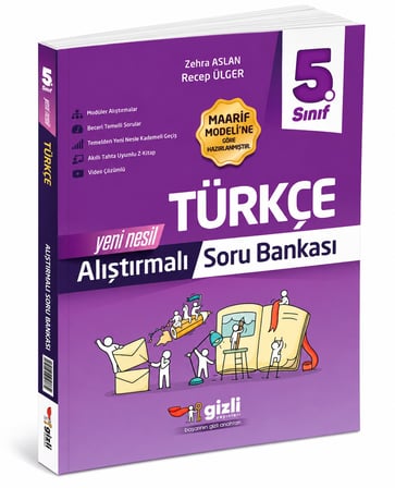 5. Sınıf Türkçe Alıştırmalı Soru Bankası Gizli Yayınları