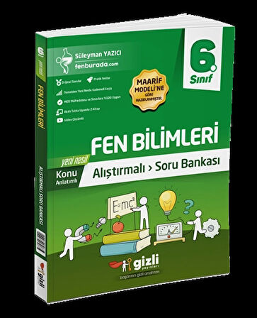 Gizli Yayınları 6. Sınıf Fen Bilimleri Konu Anlatımlı Alıştırmalı Soru Bankası Yeni