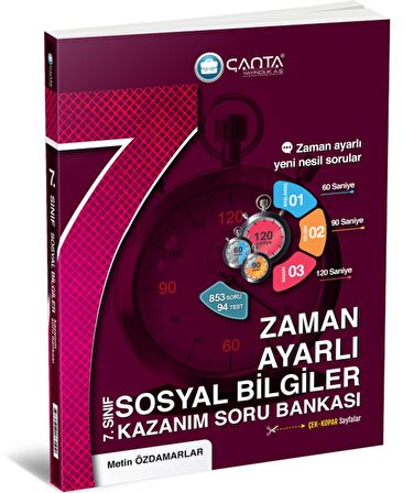 Çanta 7.Sınıf Sosyal Bilgiler Zaman Ayarlı Kazanım Soru Bankası