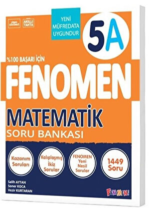 Fenomen 5.Sınıf Yeni Matematik - A - Soru Bankası - Yeni Müfredat