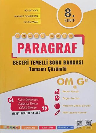 Nartest  8.Sınıf LGS Omage Gold  Paragraf Soru Bankası ( Kolay Orta)