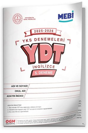 2026 YKS-YDT İNGİLİZCE MEBİ OGM Güncel Seri Online Deneme 11li SET BASKI ÜCRETİ