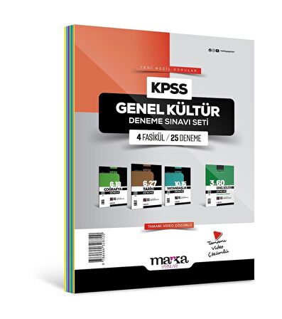 2024 KPSS Genel Kültür Deneme Sınavı Seti 4 Fasikül 25 Deneme