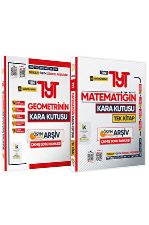 2025 TYT Matematiğin Kara Kutusu TEK KİTAP ve Geometri Çıkmış Soru Bankası 2li Set Video/PDF Çözümlü