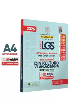 2026 8.Sınıf Full LGS Altın Seri FULAS DİN KÜLTÜRÜ ve AHLAK BİLGİSİ Çıkmış Soru Bankası Modüler
