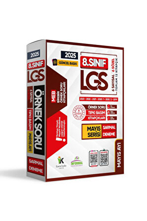 2025 8.sınıf Lgs Mayıs Ayı Meb Örnek Soru Tıpkı Basım 4'lü Sarmal Deneme Paketi Video/pdf Çözümlü