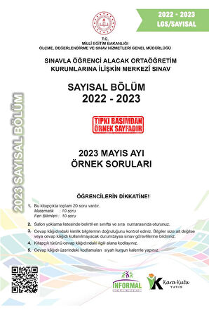 2025 8.sınıf Lgs Mayıs Ayı Meb Örnek Soru Tıpkı Basım 4'lü Sarmal Deneme Paketi Video/pdf Çözümlü