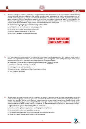 2025 8.Sınıf LGS Kasım Ayı MEB Örnek Soru Tıpkı Basım 6lı Sarmal Deneme Paketi Video/PDF Çözümlü