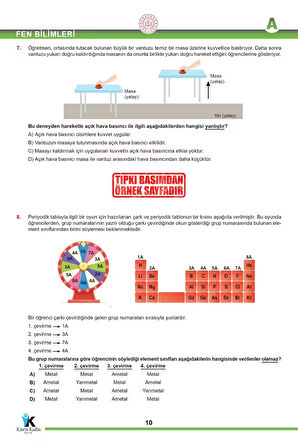2025 8.Sınıf LGS Nisan Ayı MEB Örnek Soru Tıpkı Basım 7li Sarmal Deneme Paketi Video/PDF Çözümlü