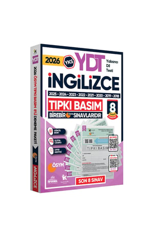2026 Yks Ydt Ingilizce Ösym Çıkmış Soru Tıpkı Basım 8li Deneme Paketi Tg Video Çözümlü