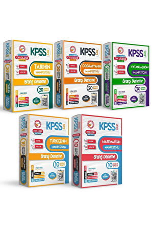 Kpss Önlisans-ortaöğretim Gy-gk 5li Manifesto Dijital Çözümlü Branş Deneme Seti