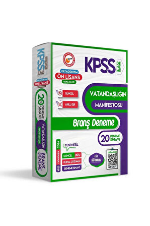 Kpss Önlisans-ortaöğretim Gy-gk 5li Manifesto Dijital Çözümlü Branş Deneme Seti