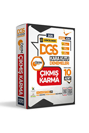 2025 Dgs Sayısal-sözel-tm Ösym Çıkmış Karma Kara Kutu 10lu Deneme Paketi Türkiye Geneli D. Çözümlü