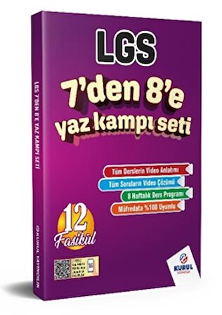 LGS 7'den 8'e Yaz Kampı Konu Anlatımlı Soru Bankası Seti