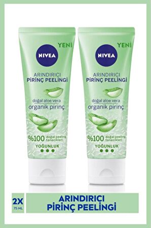 Nivea Arındırıcı Organik Pirinç Peeling 75 ml X2