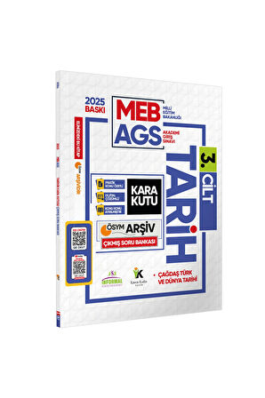 2025 MEB-AGS TARİHin Kara Kutusu 3.Cilt ÖSYM Çıkmış Soru Havuzu Bankası Konu Özetli Video