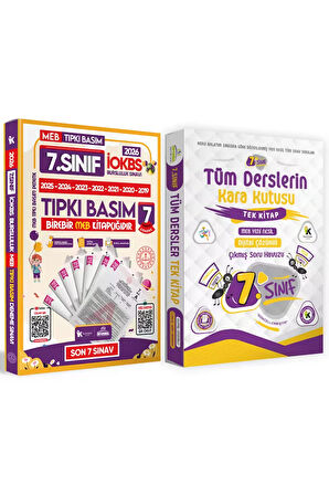 7.Sınıf İOKBS PAKET 7li Tıpkı Basım/Tüm Dersler Tek Kitap Çözümlü Çıkmış Soru Bankası 2li Set