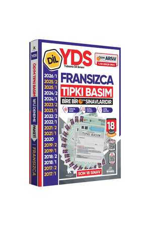 2026 YDS Fransızca ÖSYM Tıpkı Basım Çıkmış Soru Deneme Paketi Dijital Çözümlü 18li Fasikül SETİ