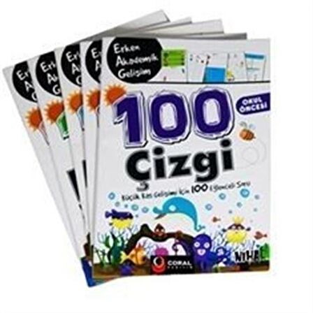 Niha Çocuk Okul Öncesi Erken Akademik Gelişim 100 Etkinlik (5 Kitap Set) 5+Yaş