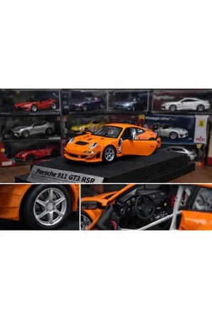 PORSCHE 911 GT3 DİECAST MODEL ARABA AÇILAN KAPILAR KUTULU STANDLI PORSCHE SPOR MODEL ARABA