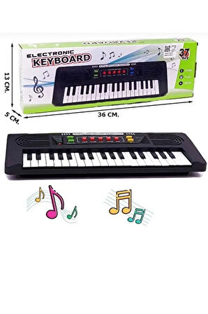 Oyuncak 37 Tuşlu Karaoke Org Çocuk Piyano Org 36 Cm Müzik Aletleri Oyuncak Eğitici Org Demo Şarkı