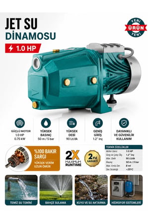 1.0HP JET SU DİNAMOSU